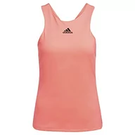 Koszulki i topy damskie - adidas Damski tank top Y, czerwony, M - miniaturka - grafika 1