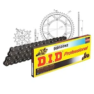 Części motocyklowe - Zestaw łańcuchów DID stal 520NZ / 110 zamek zaciskowy do Kawasaki KLX R 250/300 ccm rok prod. 1994-2002 - miniaturka - grafika 1