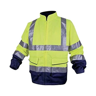 Delta Plus Ostrzegawcza bluza robocza z poliestru i bawełny kolor pomarańczowo-granatowy rozmiar 3XL PHVE2OM3X PHVE2OM3X - Odzież robocza - miniaturka - grafika 1