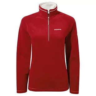 Craghoppers Damska miseczka z zamkiem błyskawicznym do połowy, lekka bluza damska z materiałów pochodzących z recyklingu Cardinal Red - Bluzy damskie - miniaturka - grafika 1