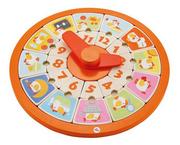 Zabawki interaktywne dla dzieci - Sevi Zegar edukacyjny z puzzlami (25el.) - miniaturka - grafika 1