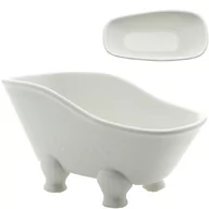 Miski i półmiski - MISECZKA MISKA SALATERKA BIAŁY PÓŁMISEK 400ml - miniaturka - grafika 1