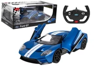 Zabawki zdalnie sterowane - Auto Rc Model Zdalnie Sterowany Ford Gt 1:14 Otwierane Drzwi Niebieski - miniaturka - grafika 1