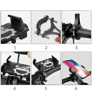 Uchwyt rowerowy Extreme Bike Alu na kierownicę do telefonu na rower motor hulajnogę czarny - Akcesoria rowerowe - miniaturka - grafika 10