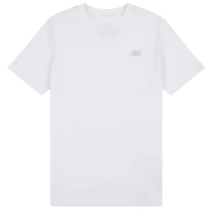 Koszulka New Balance LAKB0001BWE - biała - Koszulki sportowe damskie - miniaturka - grafika 1