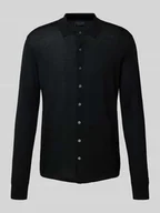 Swetry męskie - Kurtka wełniana z kołnierzykiem typu kent - miniaturka - grafika 1