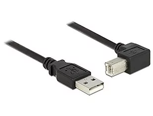 Delock Cable USB 2.0 A Male > USB 2.0 B wtyk kątowy 90 G poniżej 1,5 m Czarny 84810 - Kable USB - miniaturka - grafika 1