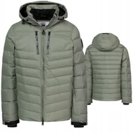 Kurtki męskie - PITBULL WEST COAST KURTKA MĘSKA ZIMOWA Z KAPTUREM CRESTLINE SZAŁWIOWA M - miniaturka - grafika 1