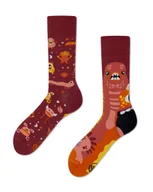 Skarpetki męskie - Skarpety w potwory - Yellow Monsters - Many Mornings 39-42 - miniaturka - grafika 1