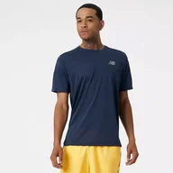 Koszulki sportowe męskie - New Balance Koszulka do biegania Impact Run Short Sleeve MT21262ECR - miniaturka - grafika 1
