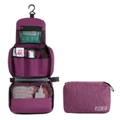 Kosmetyczki, organizery i kuferki - Kosmetyczka podróżna do zawieszenia Avignon fioletowa - miniaturka - grafika 1