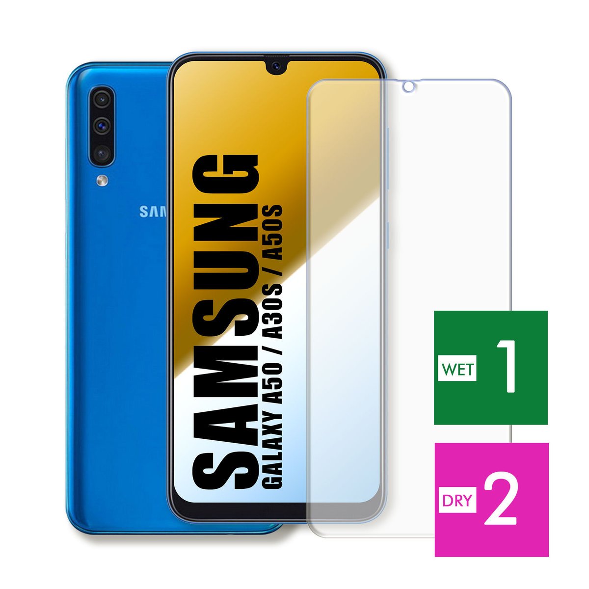 WZMOCNIONE SZKŁO DO SAMSUNG GALAXY A50 A30S A50S SZYBKA HARTOWANE 9H JAKOŚĆ