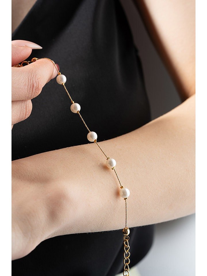 Heliophilia Bransoletka z perłami syntetycznymi
