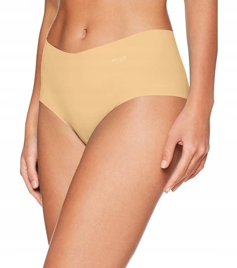 Majtki Sloggi ZERO Microfibre Short XL Beżowe Szorty Bezszwowe Gładkie