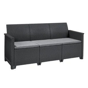Sofa ogrodowa Elodie antracytowa Keter - Sofy ogrodowe - miniaturka - grafika 1