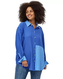 Peppercorn Damska koszula z długim rękawem Lene Curve, Gladious Blue, 20, Wspaniały niebieski, 46-Plus - Koszule damskie - miniaturka - grafika 1
