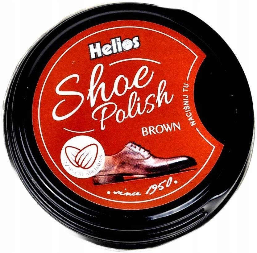 G10-27 BRĄZOWA PASTA DO BUTÓW W PUSZCZE HELIOS SHOE POLISH KREM WOSK 40 ML