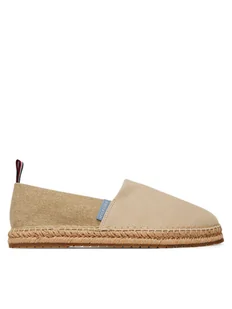Tommy Hilfiger Espadryle Hilfiger Flex Mix Espadrille FM0FM05497 Beżowy - Espadryle męskie - miniaturka - grafika 1