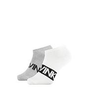 Skarpetki męskie - Calvin Klein Męskie skarpety męskie Liner 2p Intense Power Dirk Socks, White Combo., 39-42 EU - miniaturka - grafika 1