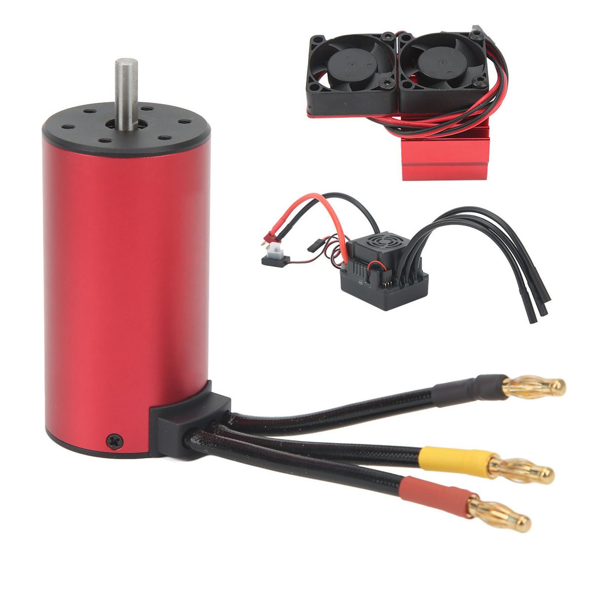 Silnik bezszczotkowy wodoodporny S3670 2850KV 120A, regulator bezszczotkowy D