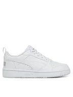 Buty dla dziewczynek - Puma Sneakersy Rebound V6 Lo Jr 393833 03 Biały - miniaturka - grafika 1