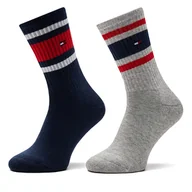 Skarpetki dla dzieci - Zestaw 2 par wysokich skarpet dziecięcych Tommy Hilfiger 701229942 Granatowy - miniaturka - grafika 1