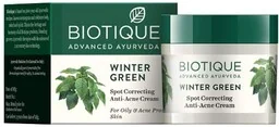 Punktowy, Kojący Krem do Skóry Trądzikowej z Wyciągiem z Olejku Wintergreen, BIOTIQUE BIO - Kremy do twarzy - miniaturka - grafika 1