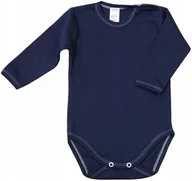 Body dla niemowląt - Body długi rękaw 100% Bawełna GRANAT r 62 KLEKLE - miniaturka - grafika 1