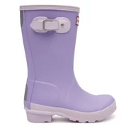 Buty dla dziewczynek - Kalosze Hunter JFT6000RMA Fioletowy - miniaturka - grafika 1