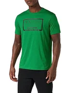 Koszulki męskie - Armani Exchange Męski T-Shirt Regular Fit Box Logo Pima Cotton Tee, zielony, S - miniaturka - grafika 1