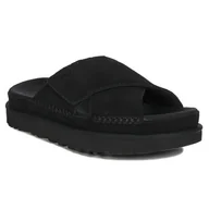 Kapcie damskie - UGG Kapcie damskie klapki W Goldenstar Cross Slide Black-41 - miniaturka - grafika 1