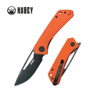 Noże - Nóż składany Kubey Thalia Orange G10, Blackwashed 14C28N (KU331O) - miniaturka - grafika 1