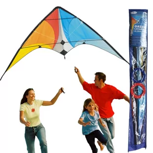 Latawiec sportowy duży akrobacyjny160X80 Z LINKAMI - Inne gry towarzyskie - miniaturka - grafika 1
