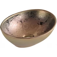 Umywalki - Mexen Elza umywalka nablatowa 40 x 33 cm złota - 21014053 - miniaturka - grafika 1