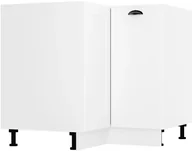 Szafki kuchenne - Szafka kuchenna narożna 90 ADELE DRP P/L biała mat STOLKAR - miniaturka - grafika 1