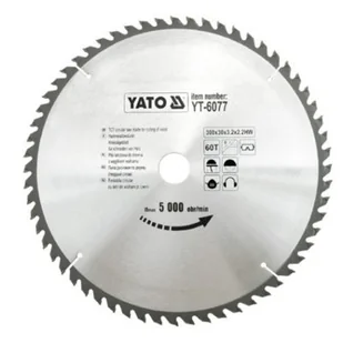YATO PIŁA TARCZOWA Z WĘGLIKIEM 300X60X30 MM (YT-6077) - Tarcze do pił - miniaturka - grafika 1