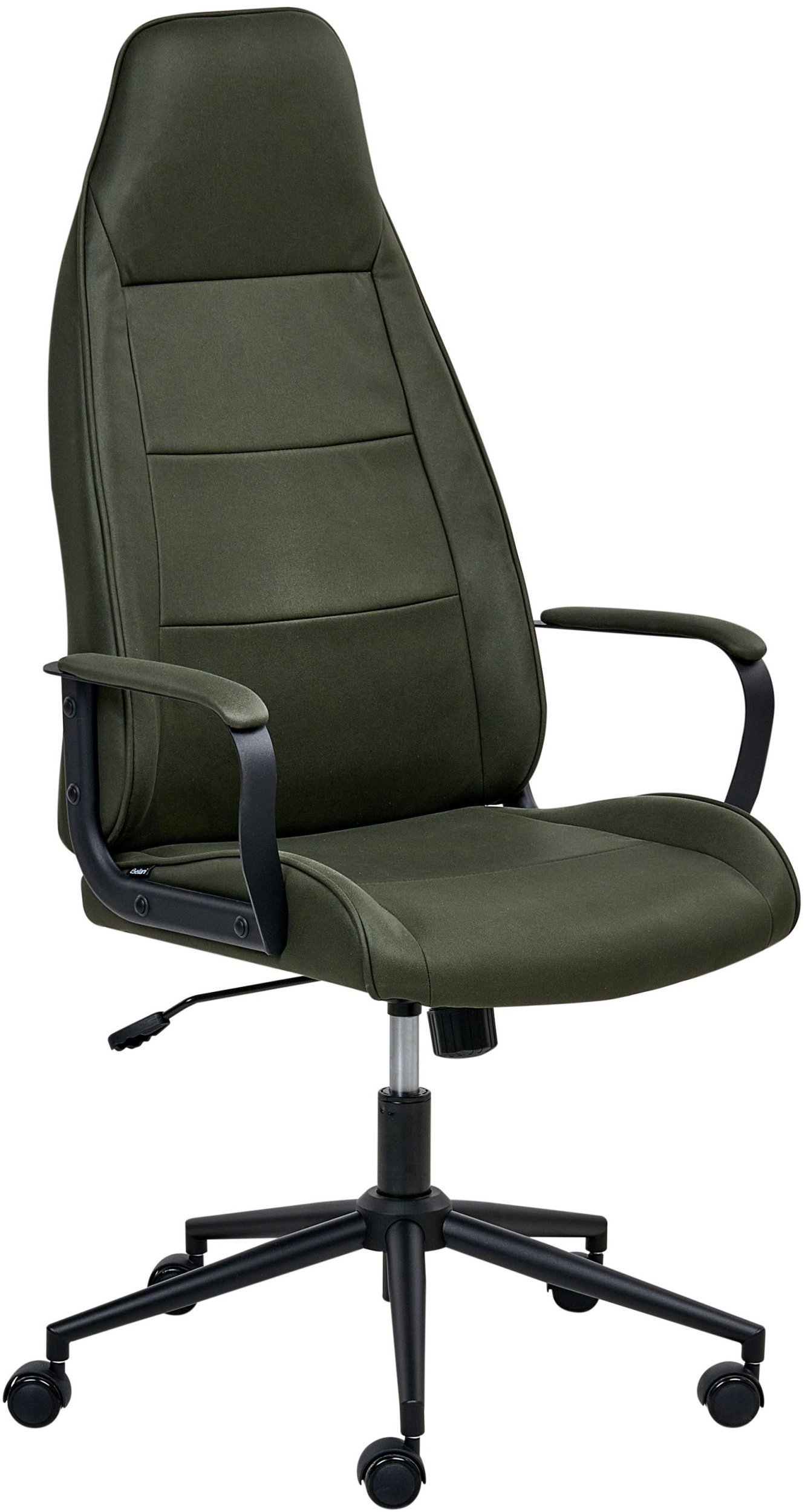 Beliani Krzesło biurowe Obrotowy REBEL Ciemnozielony