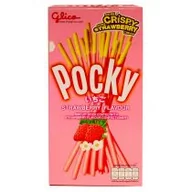 Kuchnie świata - Glico Słodkie paluszki Pocky Strawberry (Truskawka) 45g - miniaturka - grafika 1