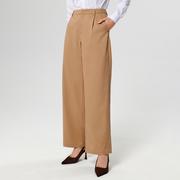 Spodnie damskie - Sinsay - Spodnie tkaninowe - Beżowy - miniaturka - grafika 1
