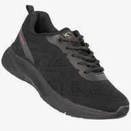 Sneakersy męskie - Sneakersy Męskie Buty Sportowe Do Biegania DK Czarne Brain-2 Czarny 43 - miniaturka - grafika 1