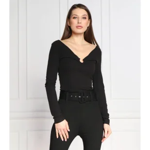 GUESS Bluzka LARA | Slim Fit - Bluzki damskie - miniaturka - grafika 1