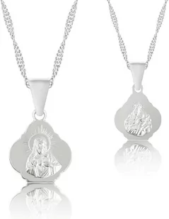 Medalik srebrny Szkaplerz - Biżuteria religijna - miniaturka - grafika 1