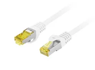 Patchcordy - Patchcord lanberg s/ftp kat.6a 3m lszh cu fluke passed biały - miniaturka - grafika 1