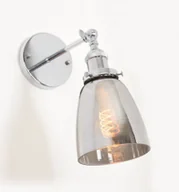 Lampy ścienne - FABI CHROM W1 kinkiet loft chromowana klosz chrom E27 - miniaturka - grafika 1