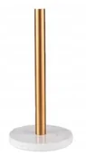 Dozowniki papieru i mydła dla firm - Marmurowy stojak uchwyt na ręcznik papierowy kuchenny stabilny złoty - miniaturka - grafika 1