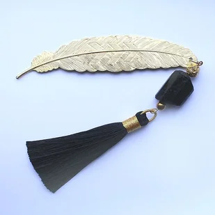 Surowy turmalin, lawa pozłacana, hematyt zakładka - Zakładki do książek Surowy turmalin, lawa pozłacana, hematyt zakładka - Zakładki do książek - miniaturka - grafika 1