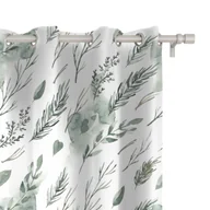 Zasłony - Zasłona AUTUMN wzór AT23 | akwarelowe gałązki 150 x 150 cm tkanina zaciemniająca - miniaturka - grafika 1