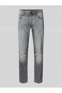 Spodnie męskie - Jeansy o kroju slim fit z efektem znoszenia model 3301 - G-Star Raw - miniaturka - grafika 1