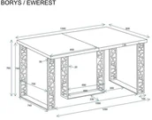 Stoły - Stół rozkładany BORYS 130330x80 dąb artisan ENDO - miniaturka - grafika 1