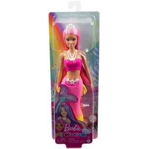 Barbie Dreamtopia Lalka Syrenka Różowo-żółty ogon HGR11 - Lalki dla dziewczynek - miniaturka - grafika 1